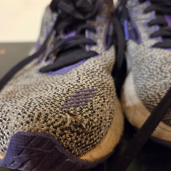 Brooks Adrenaline GTS 19 Womens Running Shoes Gray Purple 1202841B028 Size 7 B - Picture 3 of 8